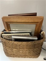Handmade Basket Filled with Picture Frames
