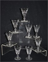 8pcs Waterford Crystal Sherry Glass Eileen Pattern