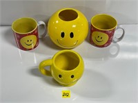 Smiley Face Mugs Planter