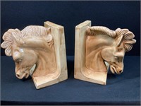 Horse Head Ceramic Bookends