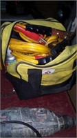 Bag w booster cabkes & misc