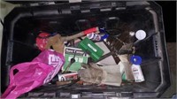 Large stanley storage bin & tools misc