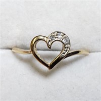 $500 10K  Diamond(0.02ct) Ring
