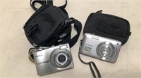 (2) Digital Cameras w/ Cases
