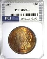 1887 Morgan PCI MS65+ Golden Toning