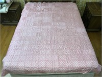 Handmade Quilt #2 Pink Shades Polka Dot w/Cross-st
