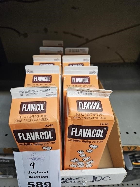 9 Boxes of Flavacol Popcorn Salt