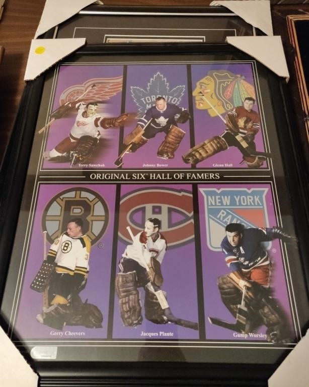 Framed NHL Artwork