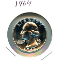 1964 Proof Silver Washington Quarter