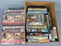 Wrestling & Baseball VHS Tapes