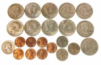 (3) U. S. Buffalo Nickels (4) Franklin Half