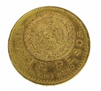 1959 Mexican 20 Veinte Pesos Gold Coin