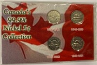 Canadian Nickle Coin Collection-1922-1981