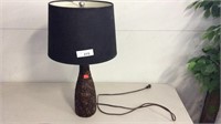 Wooden Cork Design Table Lamp With Shade