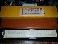 Vintage Dietzgen slide rule with box and leather