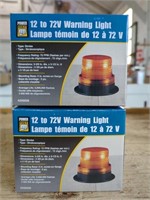 Two 12-72V Warning Lights, Still in Plastic in