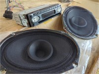 2 Car Speakers and Venturer Stereo