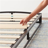 Metal Platform Bed Frame w/ Wood Slat Support King
