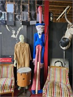 9 foot Tall Uncle Sam Puppet, Locally Made