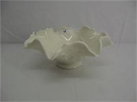 Art Glass Bowl w/ Peacock - Milkglass