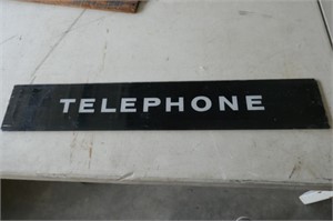 Telephone Sign 26"x4 1/2"