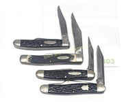 Lot of Four Pocket Knives, Mostly Well Used