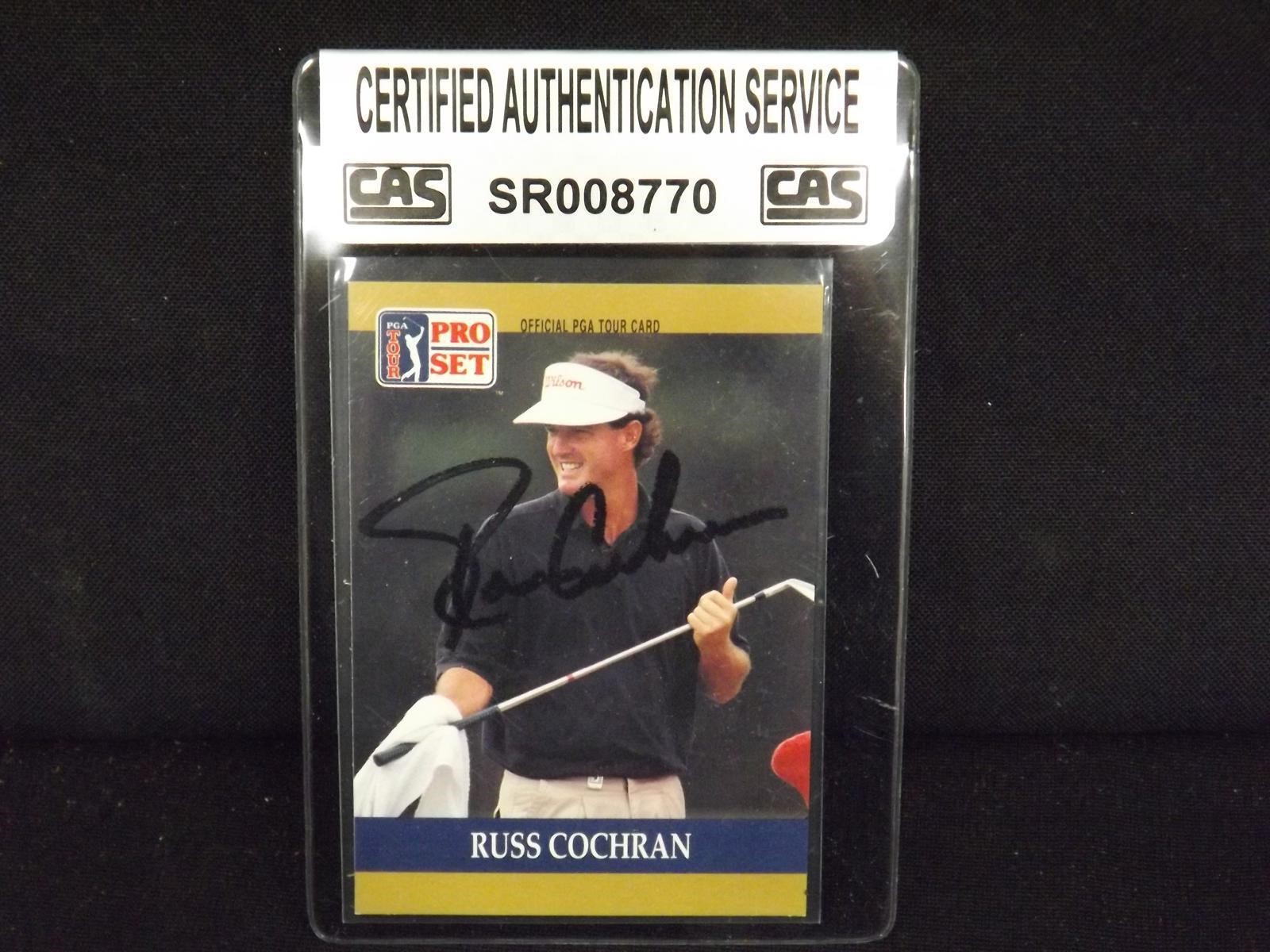 1990 PRO SET PGA RUSS COCHRAN AUTOGRAPH CAS