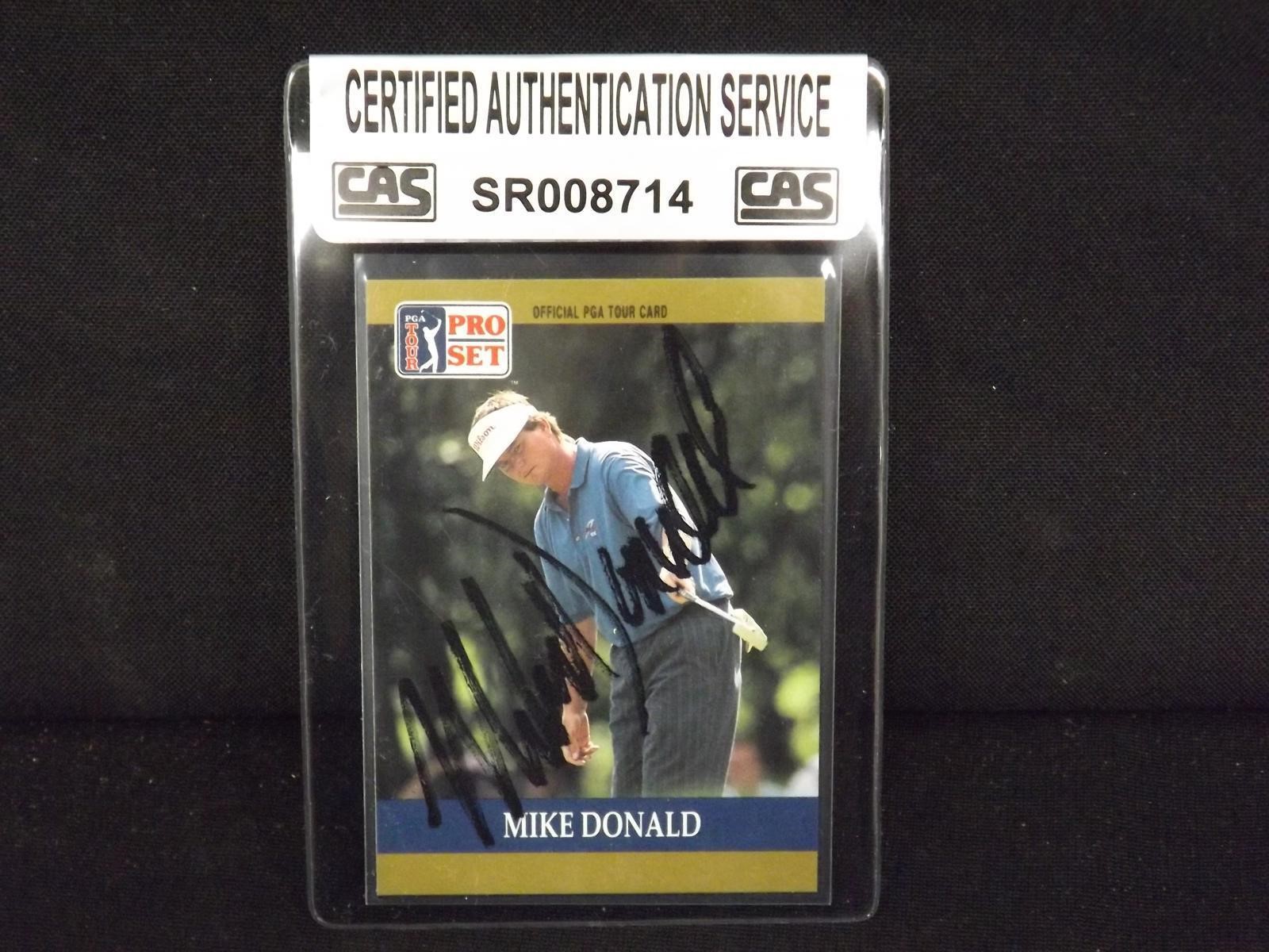 1990 PRO SET PGA MIKE DONALD AUTOGRAPH CAS