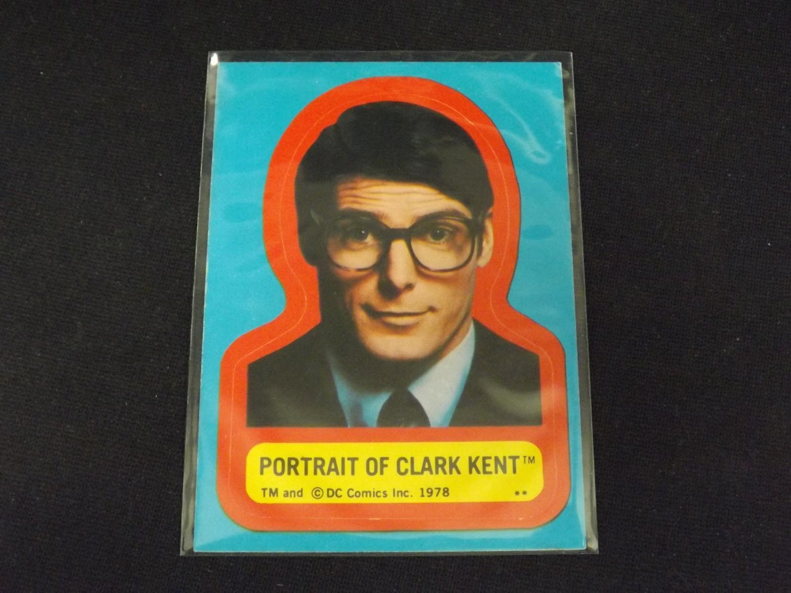 1978 TOPPS SUPERMAN STICKER CLARK KENT