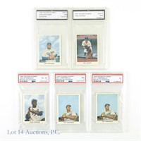 1955 Golden Stamps Brooklyn Dodgers Cards (PSA)