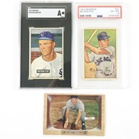 1951-1955 Bowman Nellie Fox MLB Cards (PSA) (3)