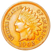 1902 Indian Head Penny CLOSELY UNCIRCULATED