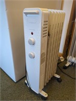 Mainstays Electric Radiator Heater on casters
