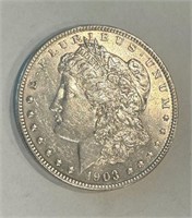 Circa 1903 Morgan silver Dollar