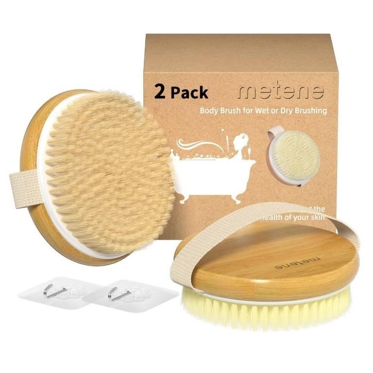 METENE 2 Pack Bamboo Body Scrub