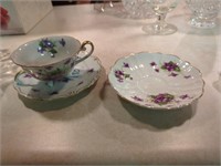 Occupied Japan teacup and saucer w additional