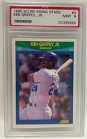 1990 Score Rising Stars Ken Griffey Jr. #3 PSA 9.