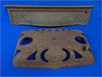 Antique Cast Iron Wood Stove & Fireplace Pieces