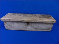 Large Wooden Vintage Tool Box,