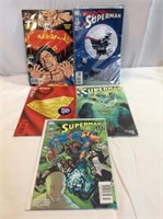 Lot of  5  Superman comic books