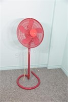 Red Floor Adjustable Fan by Holmex