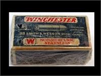 WNCHESTER .38 S & W AMMUNITION - NO SHIPPING