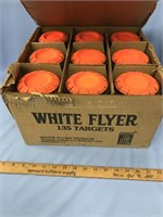 Box of 135 count White Flyer brand clay targets  )