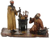 Austrian Cold Painted Bronze Arab Merchant