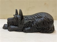 Cast iron Terrier dog door stop