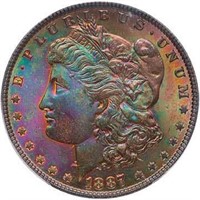 $1 1887 PCGS MS67 CAC