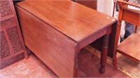 Vintage dropleaf gateleg walnut table, 19 1/2"