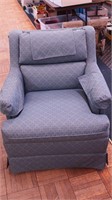 Small armchair with blue upholstery