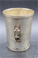 Sterling Julep Cup w/ Horse Head Design