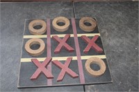 Wood tic tac toe